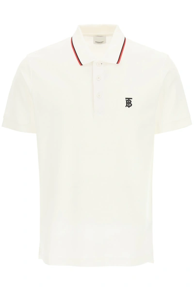 Burberry Walton Striped Polo Shirt In Mixed Colours