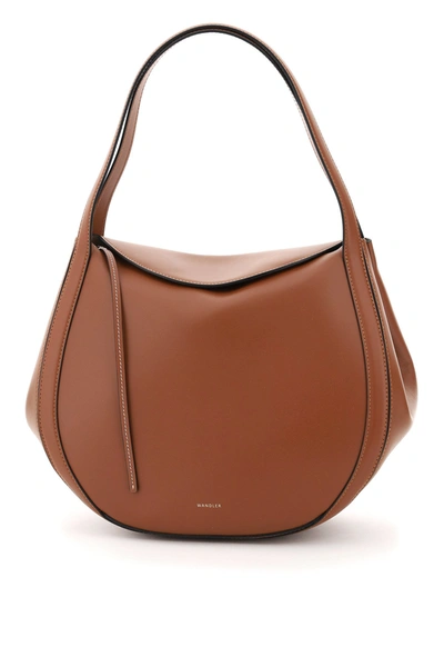 Wandler Lin Foldover Tote Bag In Tan