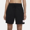 Jordan Flight Fleece Shorts In Black/white