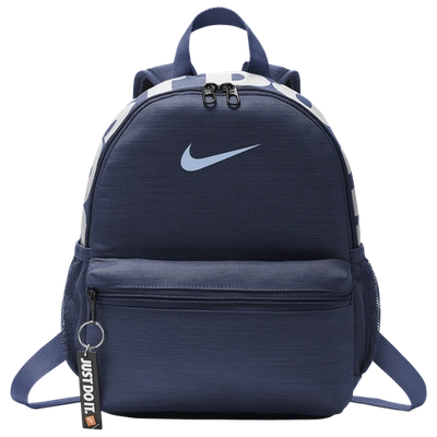 Nike Brasilia Jdi Mini Backpack In Midnight Navy/white