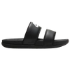 Nike Offcourt Duo Double-strap Slides Women In Black/black