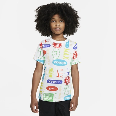 Nike Kids' Boys  Nsw Eoi T-shirt In White/multi