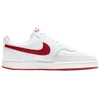 Nike Court Vision Low Casual Sneakers From Finish Line In White/red