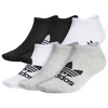 Adidas Originals Originals Assorted 6-pack No-show Socks In Gray/white/black