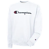 Champion Men's Big & Tall Powerblend Logo Graphic Fleece Sweatshirt In White
