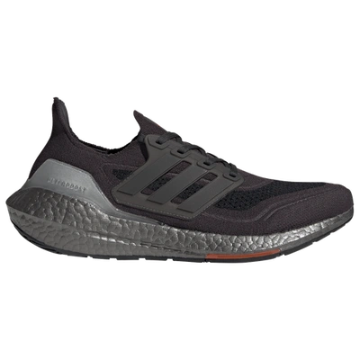 Adidas Originals Adidas Training Ultraboost 21 Sneakers In Red And Gray In Black/silver