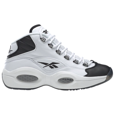 Reebok Kids' Question Mid In White/black/white | ModeSens