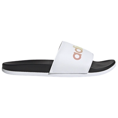 Adidas Originals Mens Adidas Adilette Comfort Slide In Black/white/multi