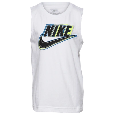 Nike Kids' Boys  Muscle Graphic Top In White