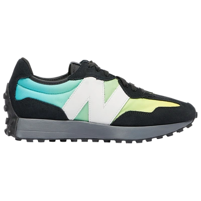 New Balance 327 Suede & Mesh Sneakers In Summer Jade/black