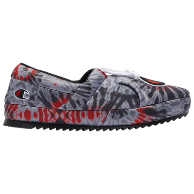 Champion University Slippers In Black/red/grey