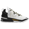 Nike Unisex Lebron 18 "white/black/gold" Basketball Shoes In Black/amarillo/white