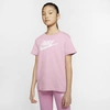 Nike Kids' Nsw Basic Futura T-shirt In Pink Foam/white
