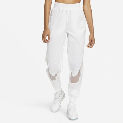 NIKE WHITE WOVEN NSW TRACK PANTS 