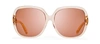 DITA SUPA-DUPA 7700-N-RSE-62 OVERSIZED SQUARE SUNGLASSES