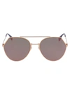 FENDI FENDI WOMEN'S PINK METAL SUNGLASSES,FF0194SDDBAP 55