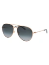 GIVENCHY GIVENCHY WOMEN'S GOLD METAL SUNGLASSES,GV7196GSDDB9O 61