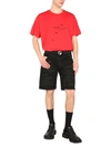 Givenchy Short In Denim Effetto Destroyed In Black
