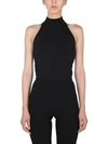Givenchy Open Back Knit Top In Black