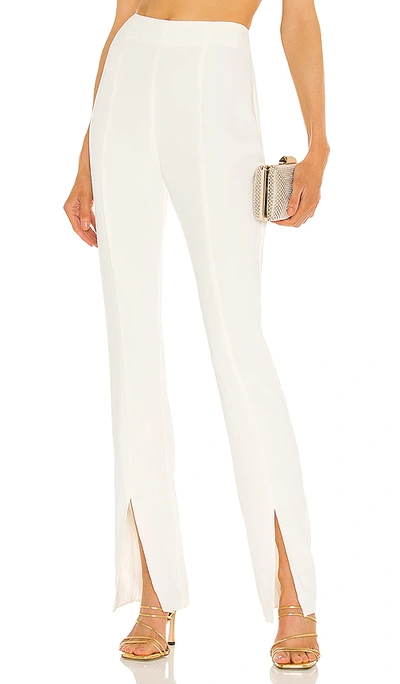 Amanda Uprichard Taryn Trouser In Ivory