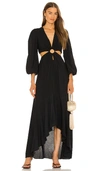 Jonathan Simkhai Jaelynn Cut-out Maxi Dress In Black