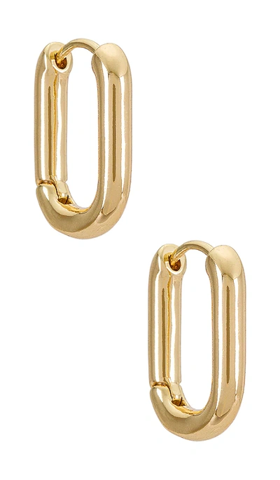 Natalie B Jewelry Uma Huggies In Metallic Gold