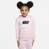 Nike Babies' Sportswear Club Fleece Toddler Pullover Hoodie In Pink Foam