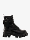 Prada Cai Xukun Also Decorates Small Bags Of Military Style Boots With Ankle Wrapping. In Black