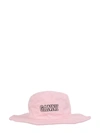 Ganni Womens Sweet Lilac Logo-embroidered Organic-cotton Bucket Hat In Pink