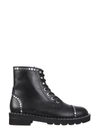 Stuart Weitzman Mila Lift Stud-embellished Boots In Black