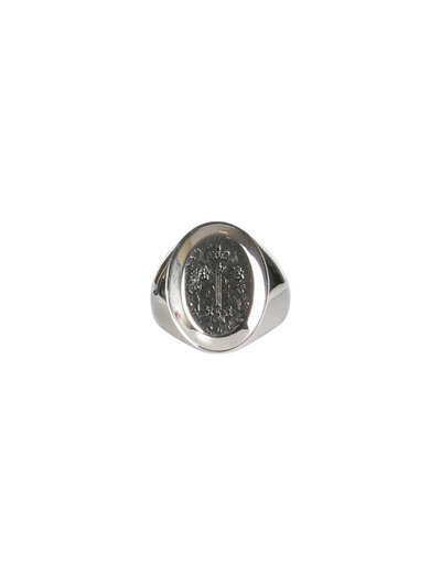 Alexander Mcqueen Signet Ring In Silver