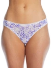 On Gossamer Printed Mesh Hip G Thong In Soft Spot