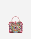 DOLCE & GABBANA PAINTED WICKER DOLCE BOX BAG