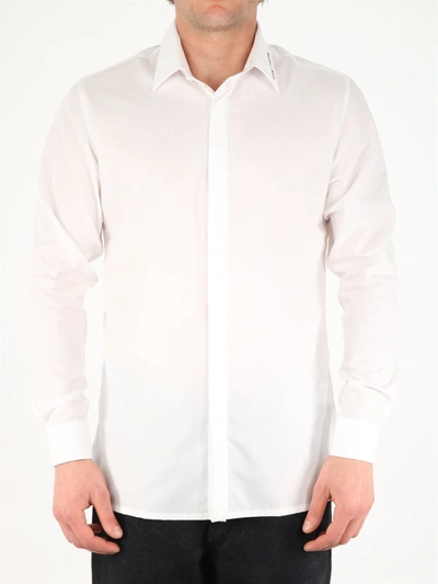 Alyx Embroidered Cotton Pique Logo Shirt In White