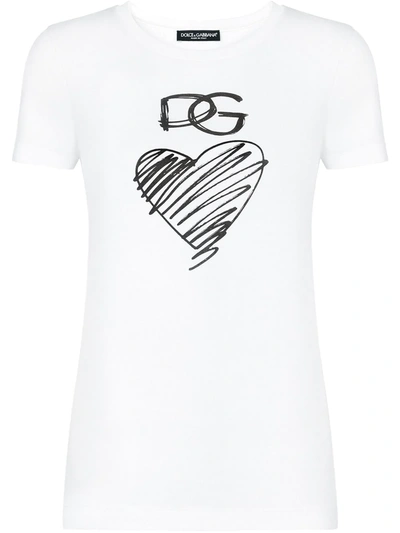 DOLCE & GABBANA LOGO-PRINT COTTON T-SHIRT