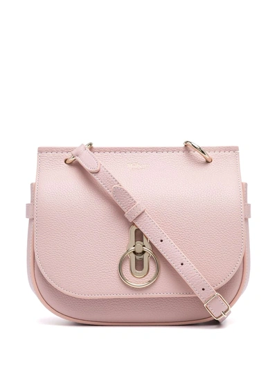 Mulberry Small Amberley Leather Crossbody Bag In Lilac Blossom