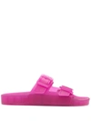 Balenciaga Mallorca Sandals In Transparent Pink Technical Polyurethane In Rosa