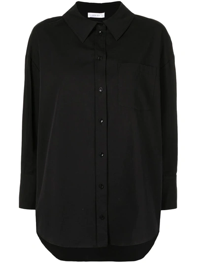 Anine Bing Mika Button-up Shirt In Black