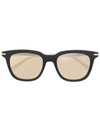Jimmy Choo Amos Square Frame Sunglasses In Schwarz