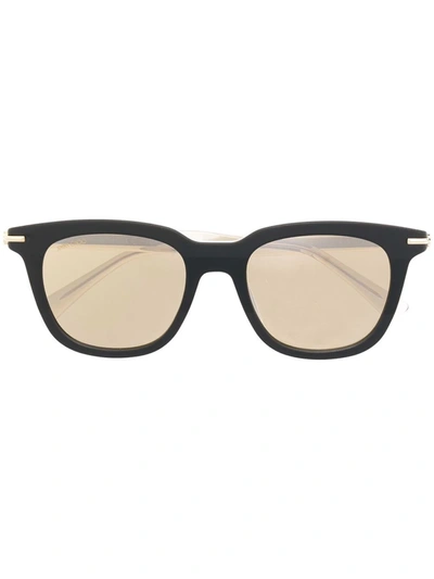 Jimmy Choo Amos Square Frame Sunglasses In Schwarz