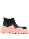 Bottega Veneta Storm 10mm Lugged Low-top Ankle Boots In Schwarz