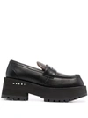 MARNI CHUNKY LEATHER LOAFERS