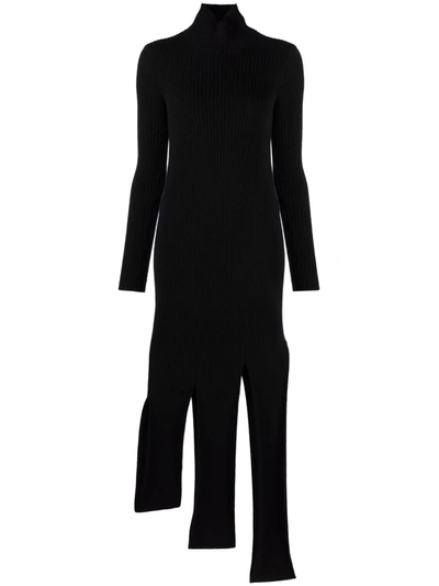 BOTTEGA VENETA ASYMMETRIC KNITTED DRESS