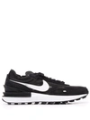 Nike Waffle One Suede And Leather-trimmed Mesh Sneakers In Schwarz