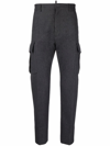 Dsquared2 Felt Tapered Trousers In Grau