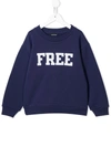 BALENCIAGA FREE SLOGAN-PRINT SWEATSHIRT