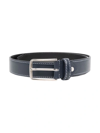Colorichiari Kids' Buckled Leather Belt In Grey