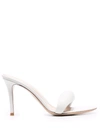 Gianvito Rossi Bijoux 90mm Crystal-embellished Mules In White
