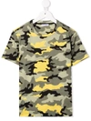 Dolce & Gabbana Camouflage-print Cotton T-shirt In Green