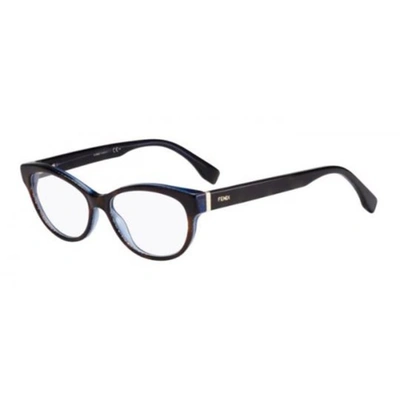 Fendi Ladies Tortoise Oval Eyeglass Frames 010907oz0054
